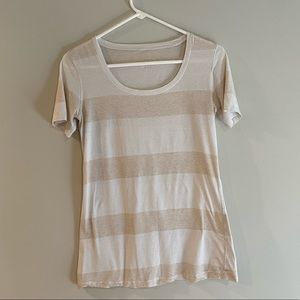 Lululemon short sleeve striped shirt